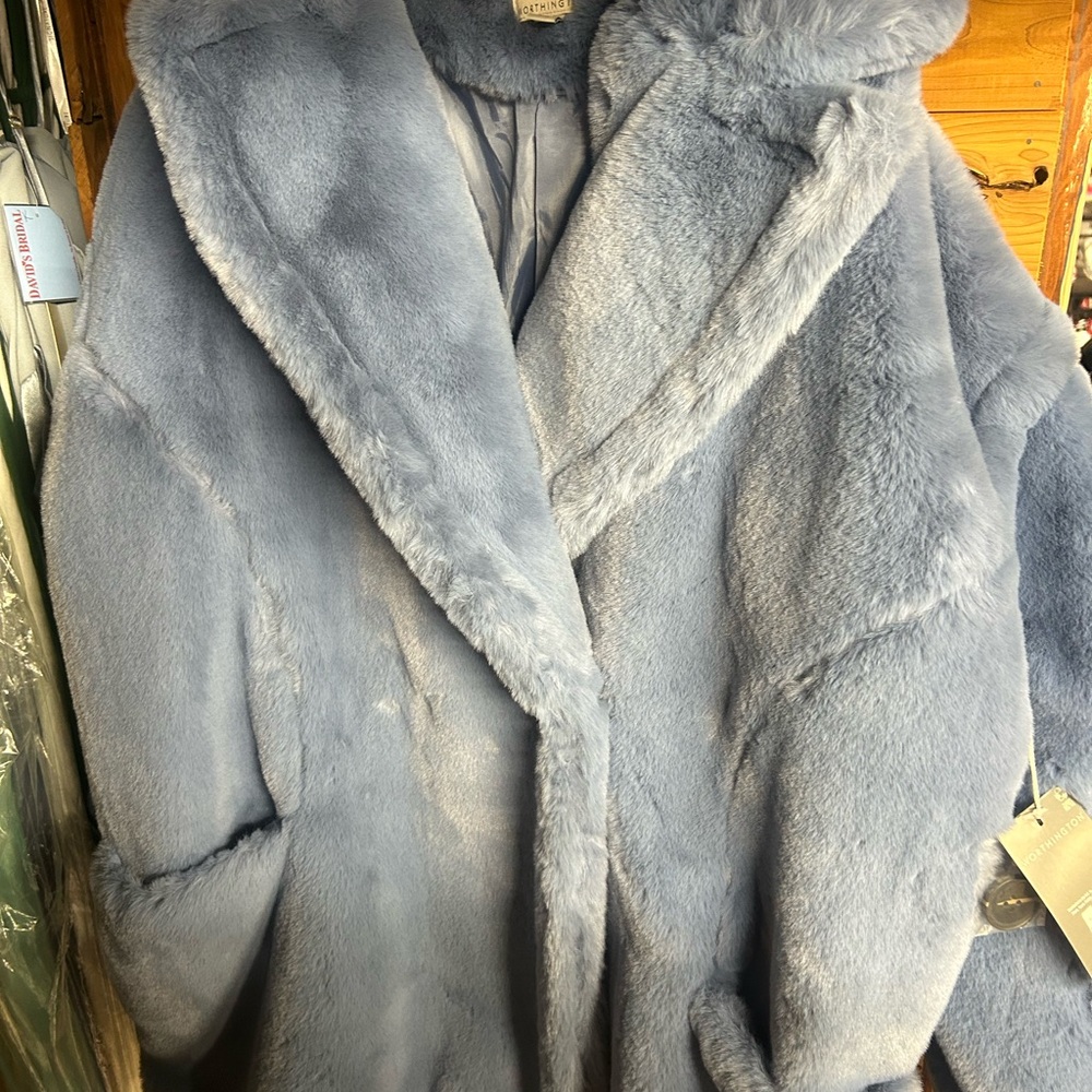 Worthington Soft Blue Teddy Jacket